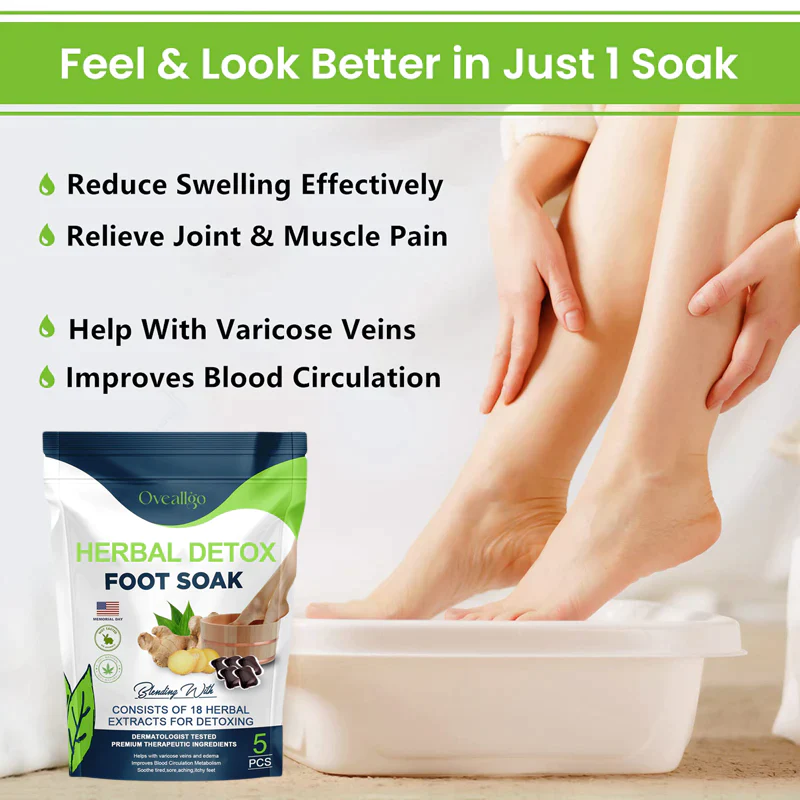 Oveallgo Natural Detox BloodSugar Balance Foot Soak Beads