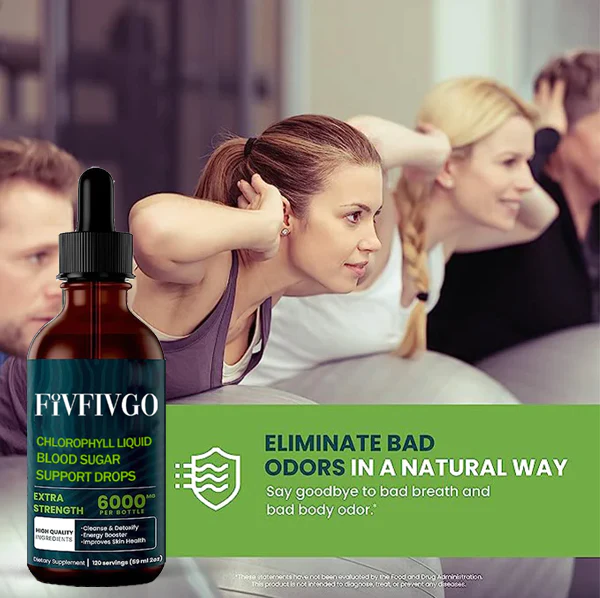 Juenow Chlorophyll Liquid Natural Detox and Blood Sugar Support Drops