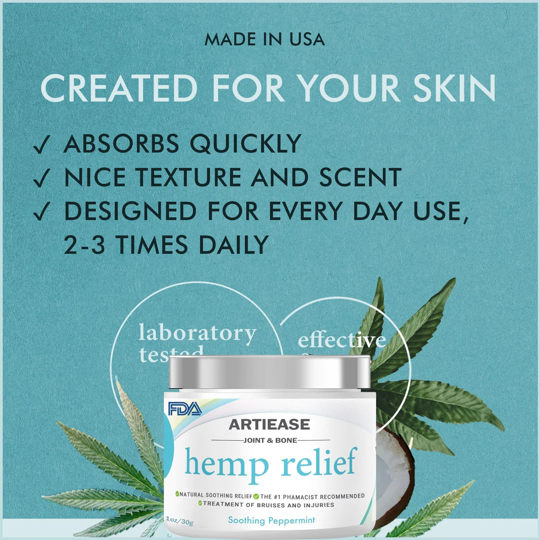 ARTIEASE Hemp Pain Relief Gel