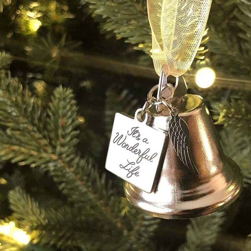 Christmas Ornaments Angel Wings Bell-Memorial