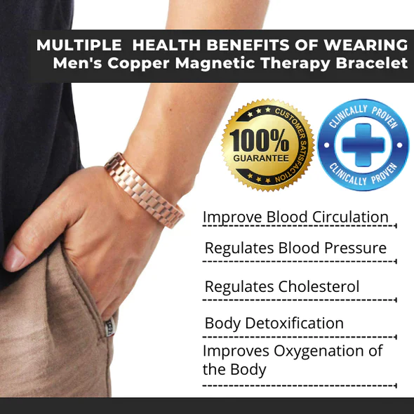 New Listing! Menheal Pure Copper Magnetic Therapy Health Bracelet