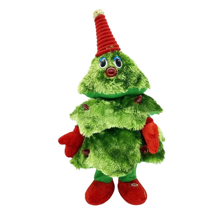 Electric Christmas Tree Singing and Dancing Christmas Tree Electronic Plush Toys