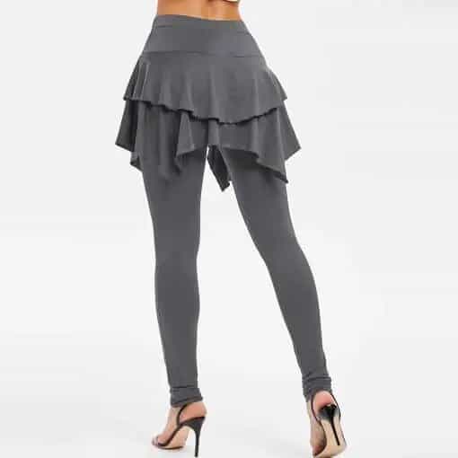 Tiered Ruffle Skirted Legging