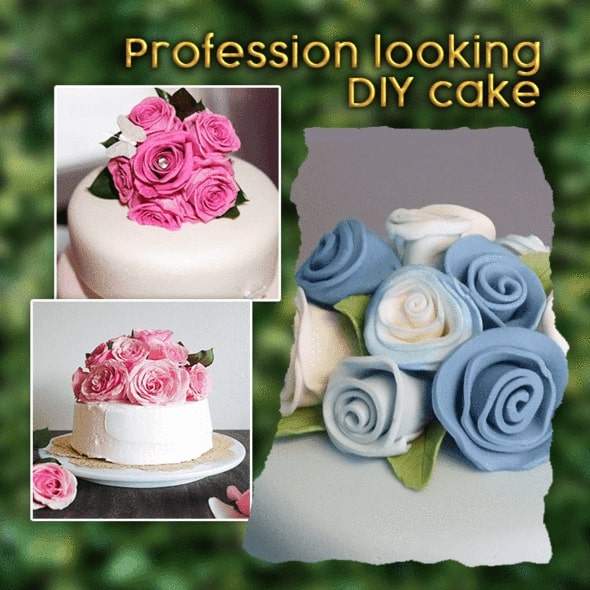 3D Rose Fondant Cutter (set of 3)