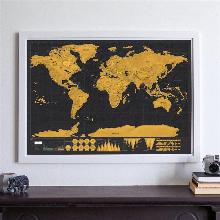 Deluxe Scratch-Off World Map