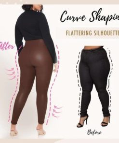 Plus Size Perfect Fit Leather Leggings