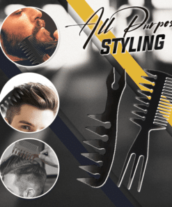 Slicked-Back Professional Styling Comb For Men