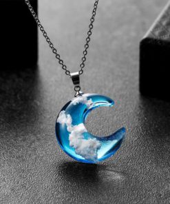 Clouds Of Heaven Resin Necklace