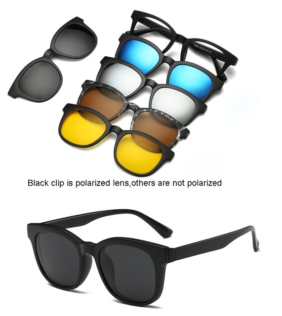 5 Lens Magnetic Sunglasses