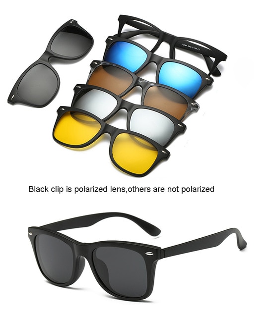 5 Lens Magnetic Sunglasses