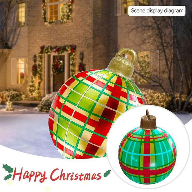 Outdoor Christmas PVC inflatable Decorated Ball