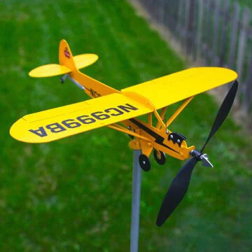 Piper J3 Cub Airplane Weathervane