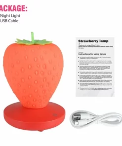 Strawberry Night Light Soft Silicone Table Lamp