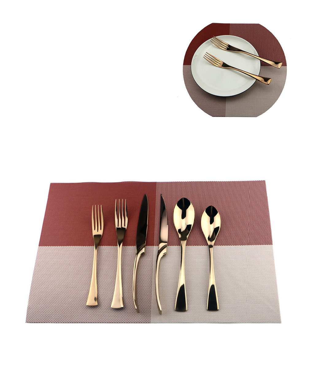 Rose Gold Dinnerware Set 6pcs