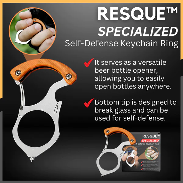 RESQUE Specialized Self-Defense Keychain Ring