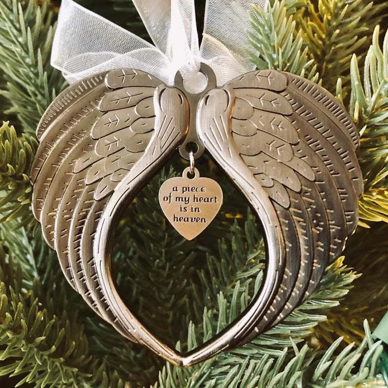 Christmas Ornaments Angel Wings Bell-Memorial