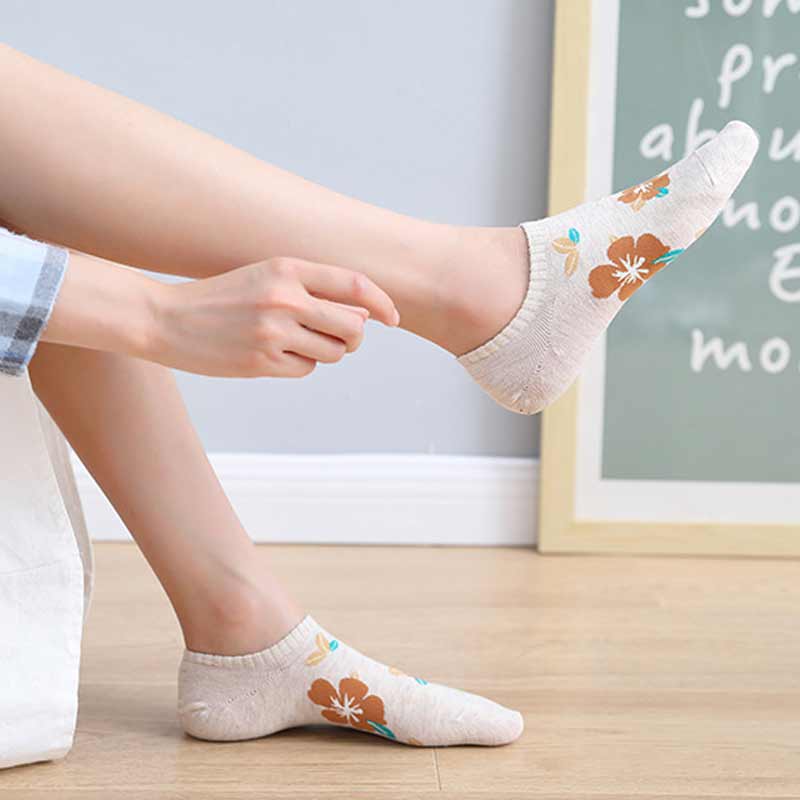 Shallow Mouth Breathable Ladies Socks