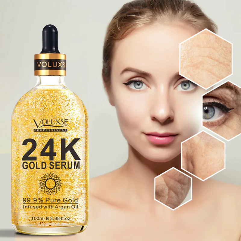 VOLUXSE 24K Gold Luxury Collagen Boost Anti-Aging Serum