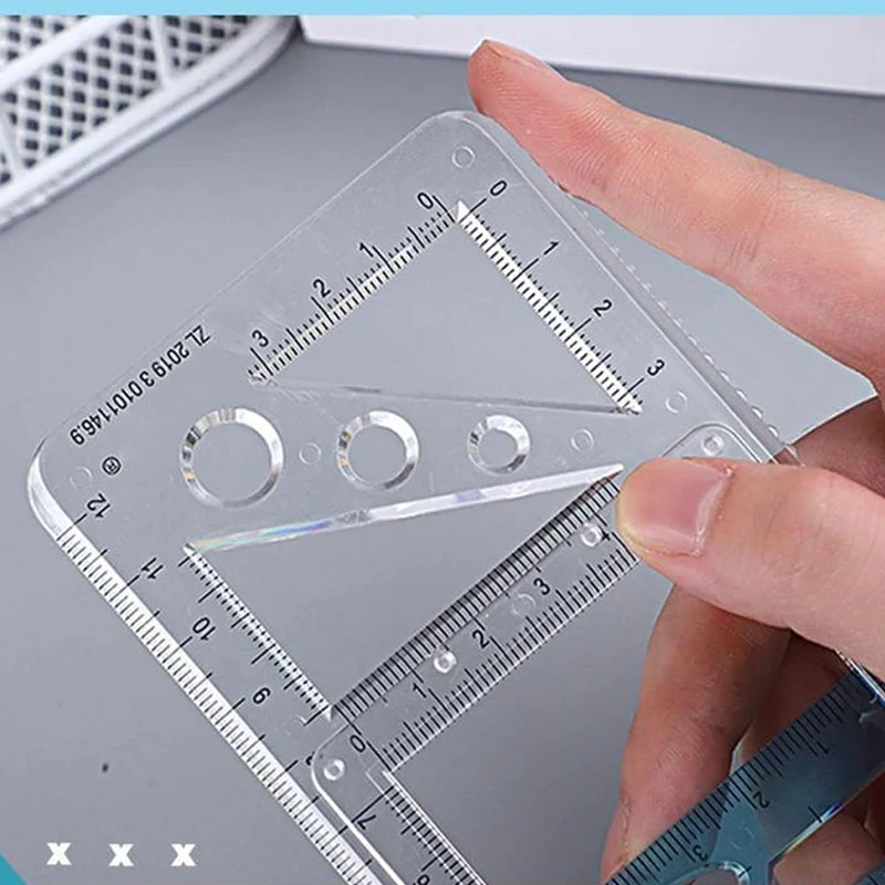 Multifunctional Student Math Ruler