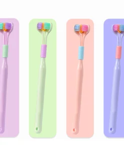 V-Shaped Three Sided Toothbrush