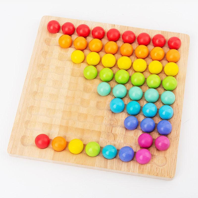 Wooden Board Bead Game