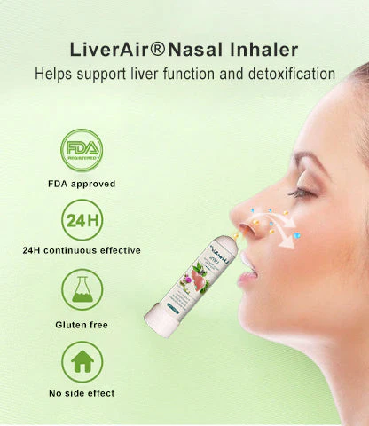 LiverAirŽ Nasal Inhaler(Liver Support & Detox ­Clinical Liver Support)