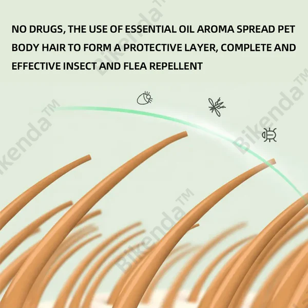 Bikenda Living Cell Particle Odor Surrounding Technology 100% Natural Plant Extract Pet Collar