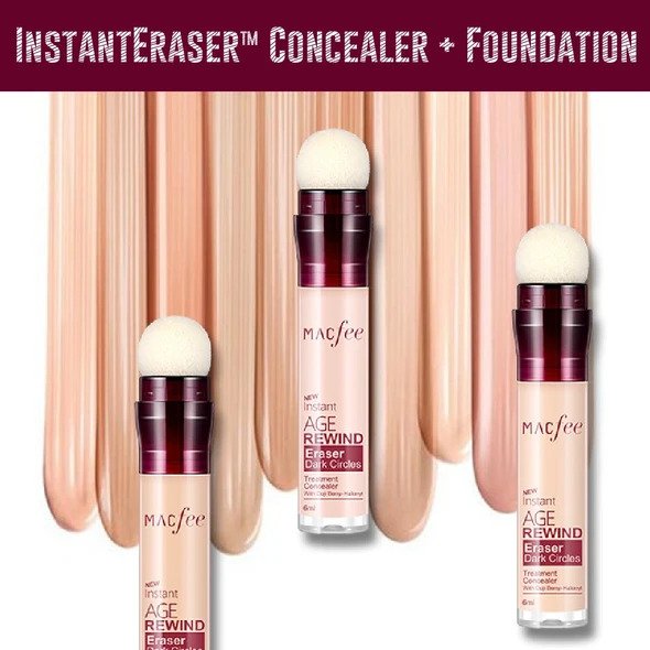 InstantEraser Concealer + Foundation with Applicator Sponge