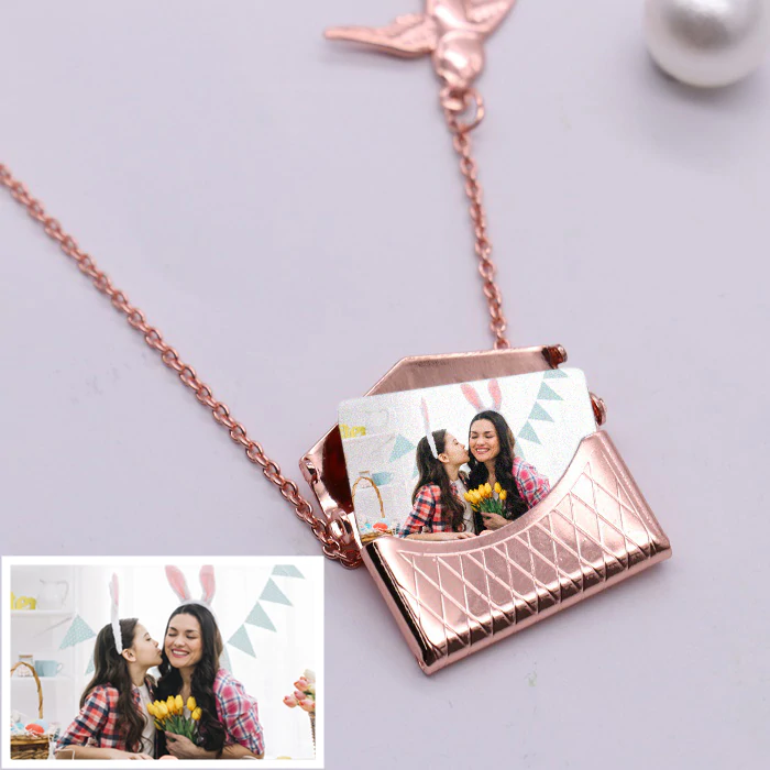 Custom Photo Engraved Handbag Necklace