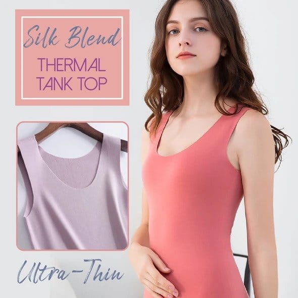 Silk Blend Seamless Thermal Tank Top