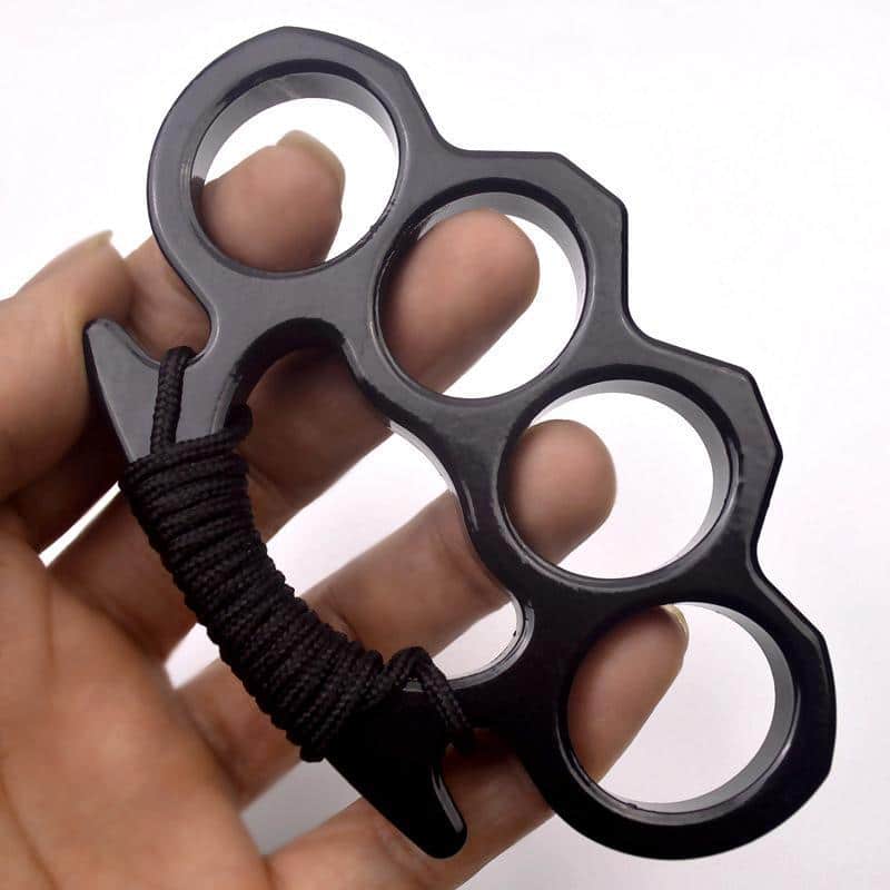 Metal Knuckles Self-defense Finger Fist Buckle Gloves