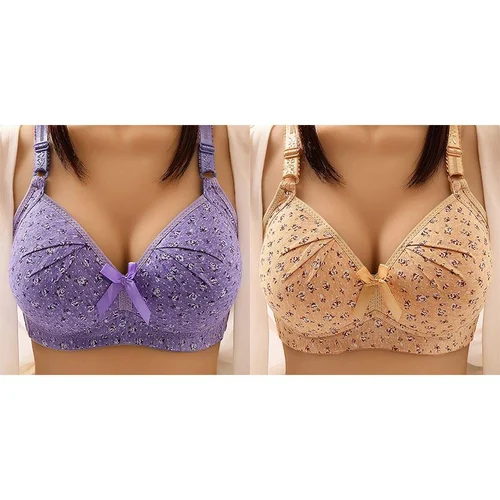 Plus Size Bra Women Underwear Wire Comfort Soft Thin Breathable