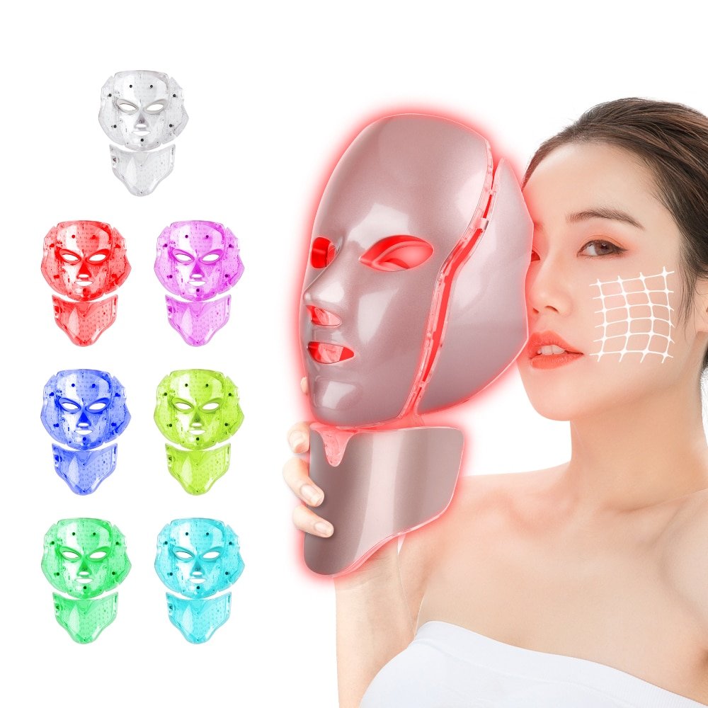 7 Colors LED Light Therapy Face Mask