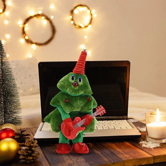 Electric Christmas Tree Singing and Dancing Christmas Tree Electronic Plush Toys