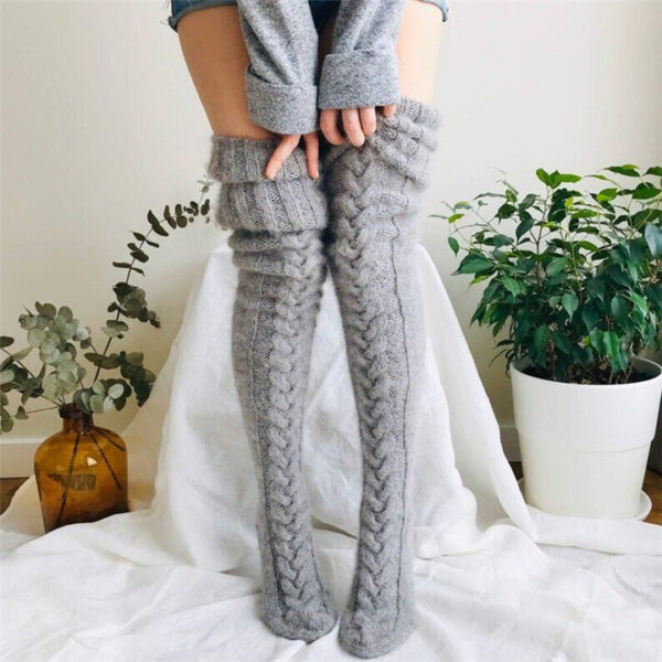 Thick Slim Warm Knitted Stockings