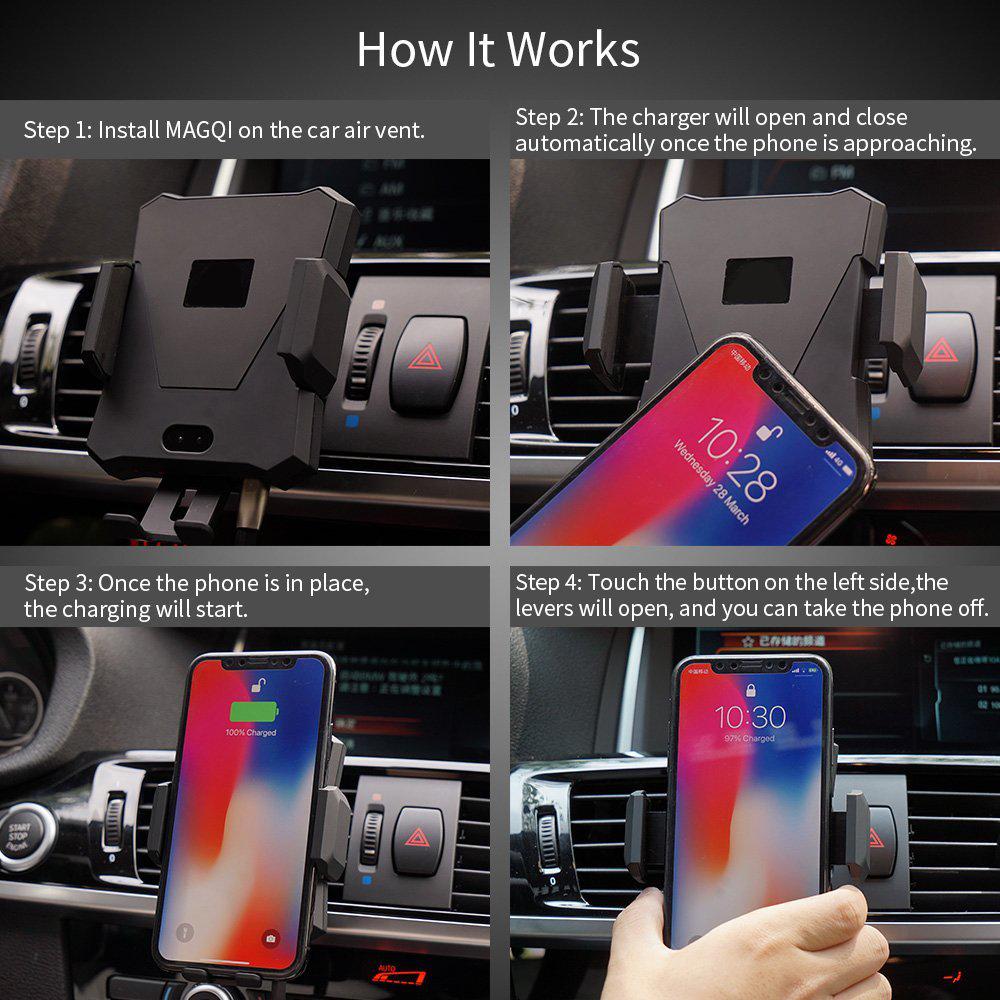 Automatic Wireless Car Mount Car Charger