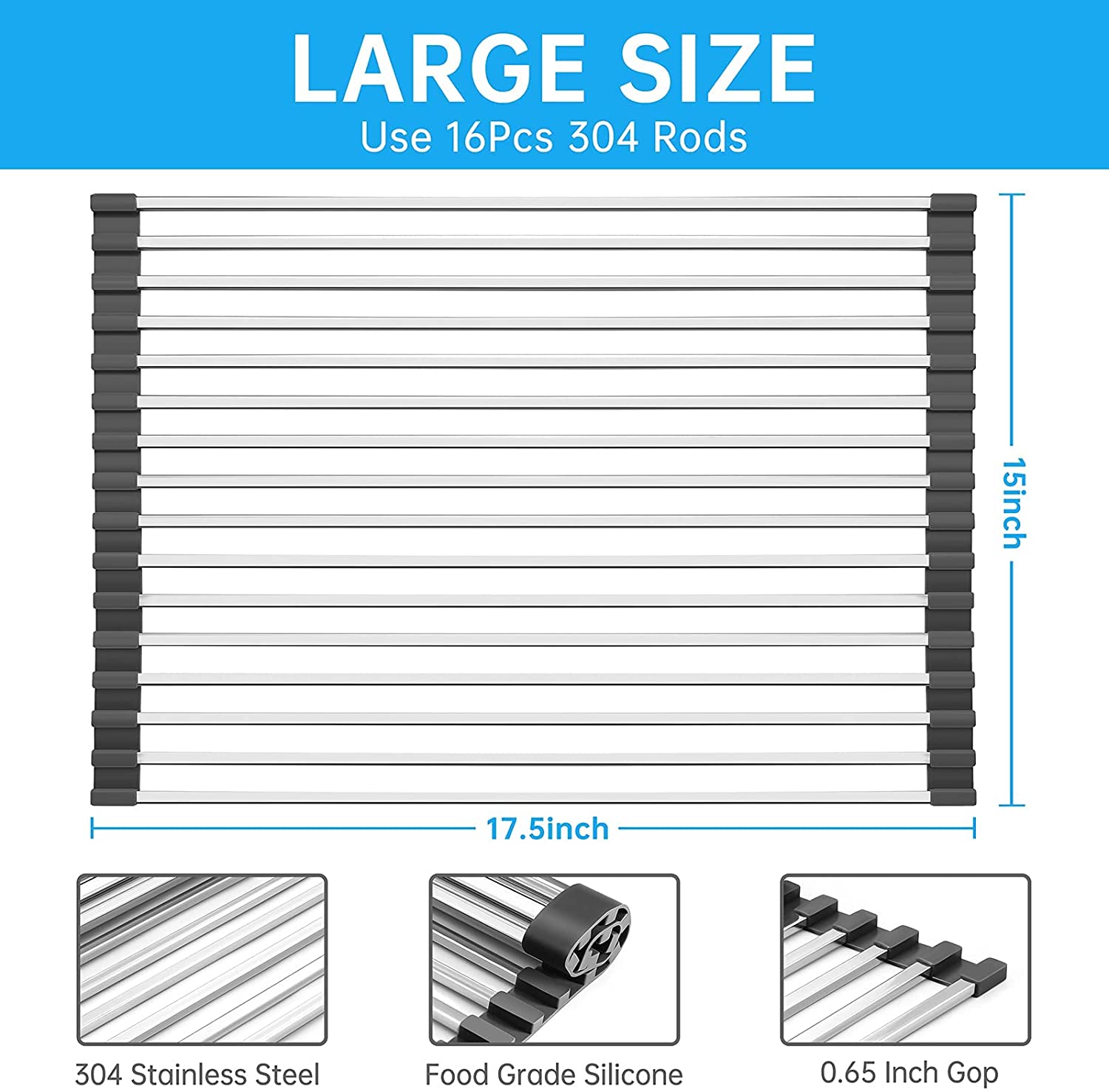 Portable Stainless Steel Rolling Rack