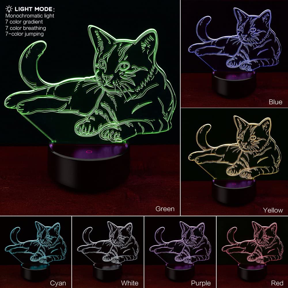 Cat Night Light Lamp