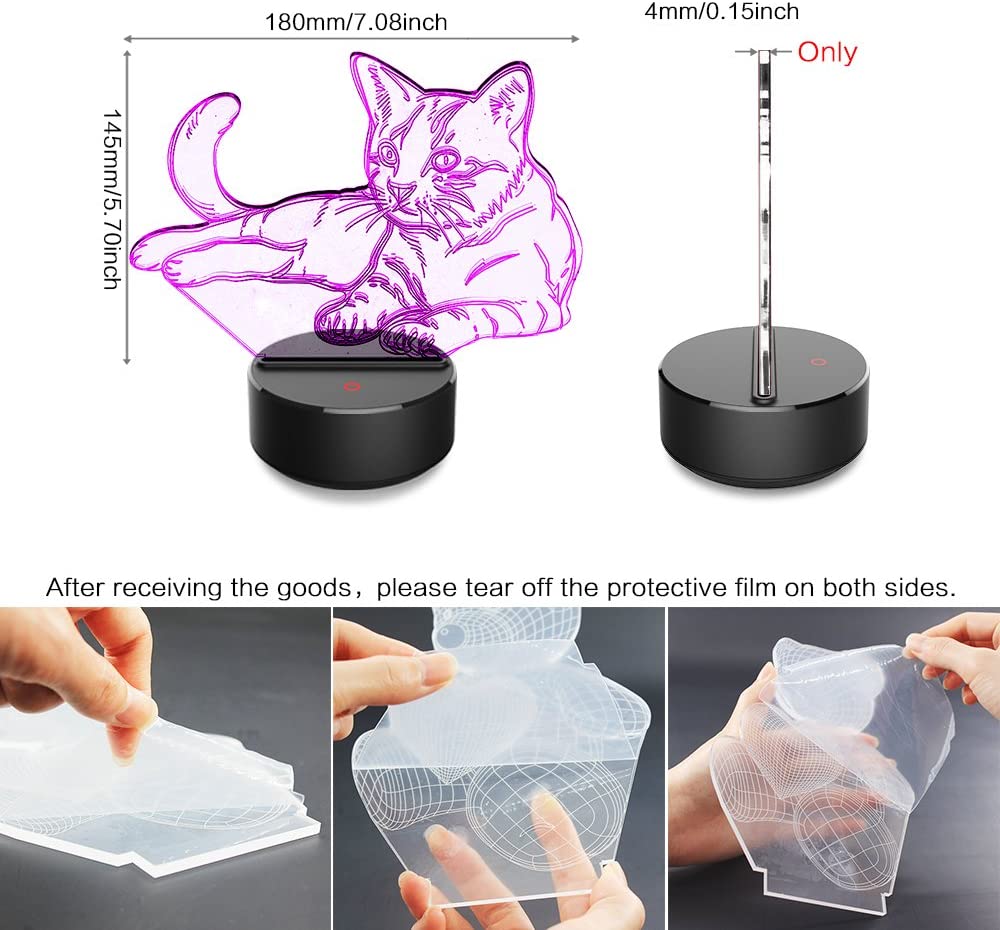 Cat Night Light Lamp