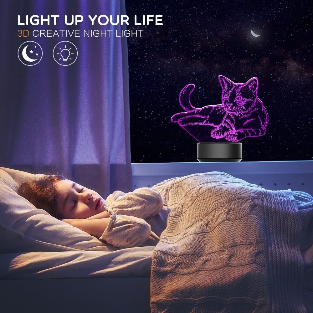 Cat Night Light Lamp