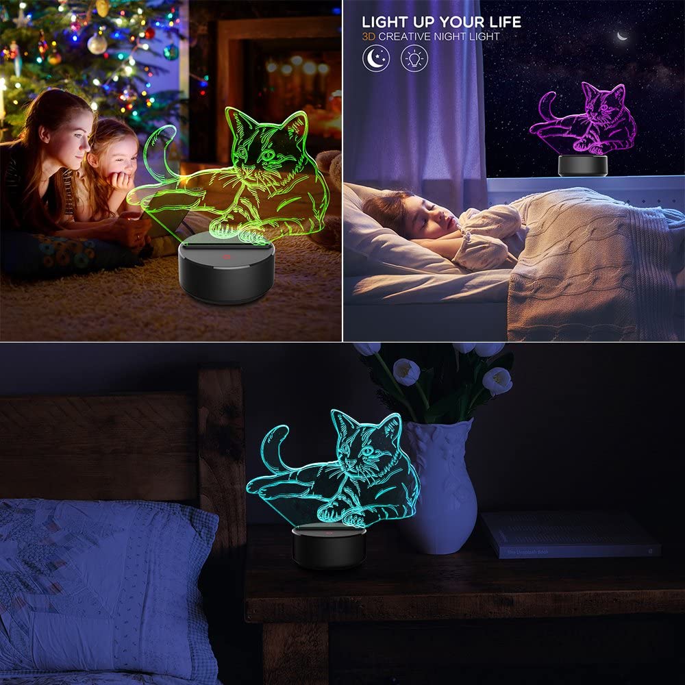 Cat Night Light Lamp