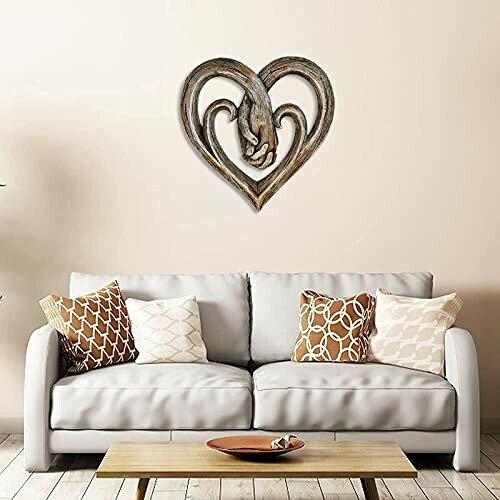 Heart Holding Hands Wall Decor Valentine's Day Gift