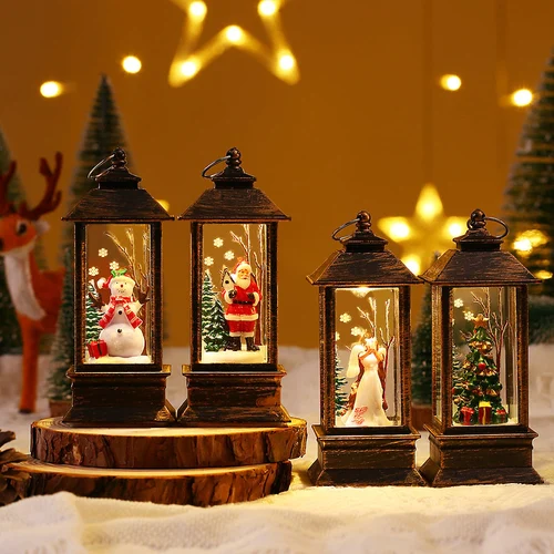 Snow Globe Christmas Lantern Decorations