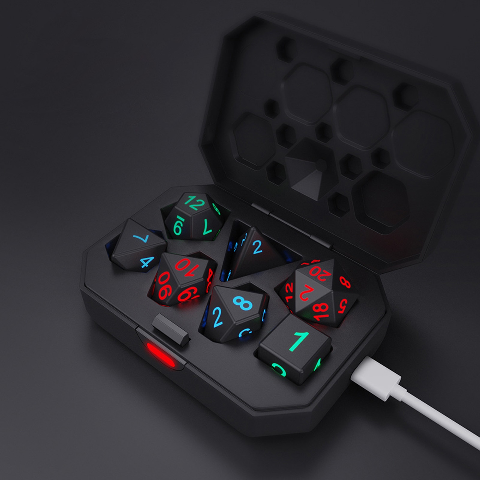 DND Dice Rechargeable with Charging Box