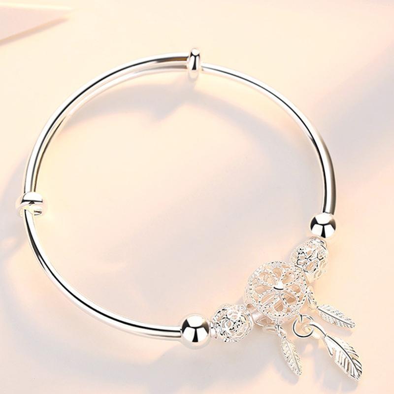 Feather Charm Dreamcatcher Bracelet