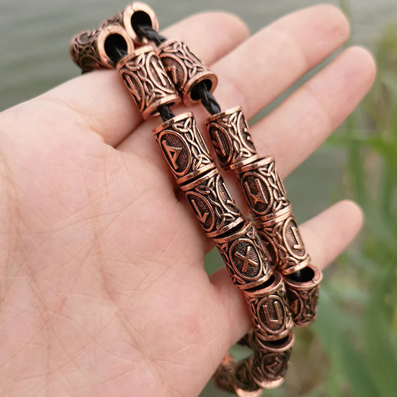 Viking Runes Beads Set (24 beads)