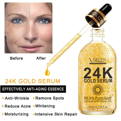 VOLUXSE 24K Gold Luxury Collagen Boost Anti-Aging Serum