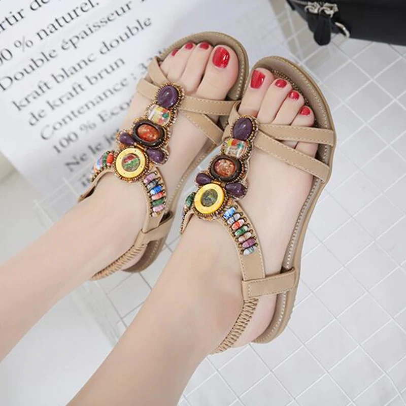 Bohemian Beaded Sandals