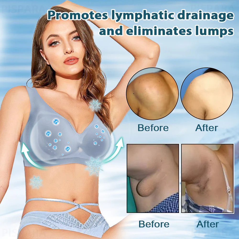 PISPARA Ice Silk Ion Lymphvity Detoxification and Shaping & Powerful Lifting Bra