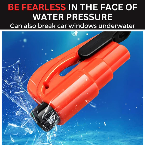 AEXZR 2-in-1 Emergency Car Glass Breaker & Seatbelt Cutter